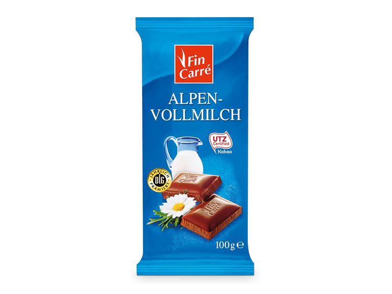 Fin Carr&eacute; Tafelschokolade Alpenvollmilch
