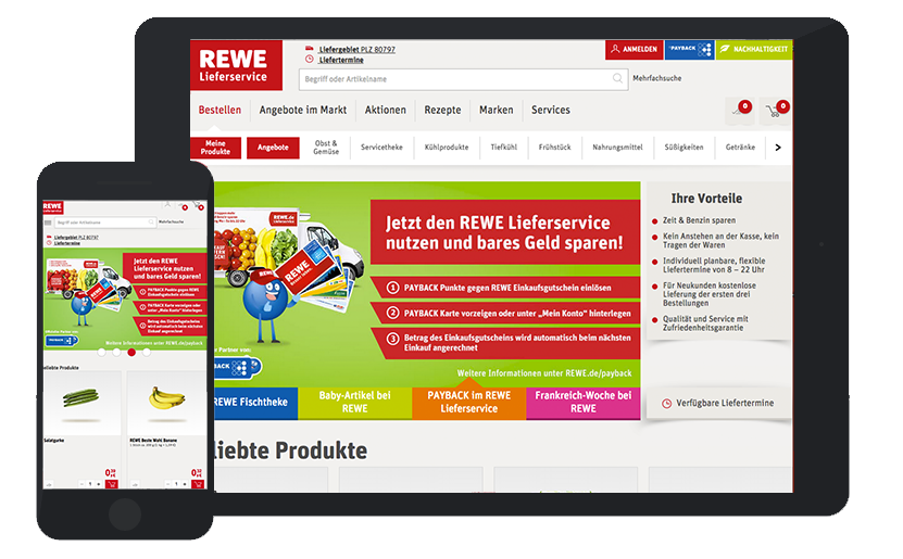 Rewe Online Tablet